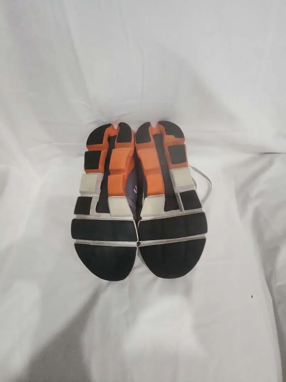 On Cloudflyer Grey and Orange Men's Running Shoes